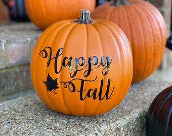 Fall Decoration Pumpkin Decal Fall Table Halloween Decor - Fall Decor Pumpkin Stickers - Pumpkin Decal Happy Fall Decoration Halloween Decal