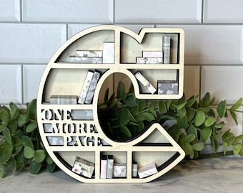 Book Nook Regalo personalizado para ella Mini estantería decorativa - Regalo para amantes de los libros Decoración de biblioteca Regalo para profesores - Regalo de libros Regalo de agradecimiento - Booktok