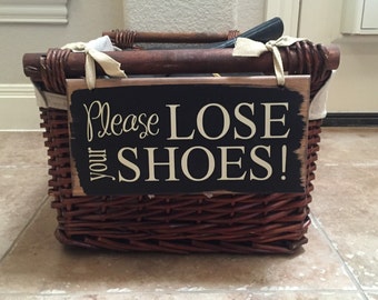 front door shoe basket