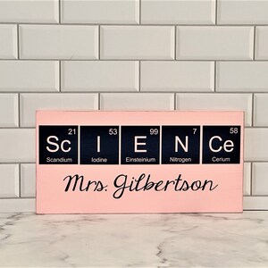 Teacher Gifts for Science Teacher Teacher Sign for Chemistry Teacher ...