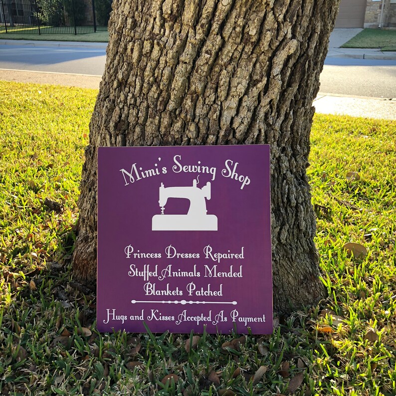 Celebrate Grandma’s love for sewing, quilting, and crafting with this handmade custom wood sewing room sign! Perfect for hanging in her sewing room, craft room, or quilting studio, this rustic wooden sign adds a warm, personal touch to her creative space. Whether you’re looking for a thoughtful gift for Grandma, a unique Mother’s Day present, or a way to make her sewing corner extra special, this personalized sign will be treasured for years to come. Customizable with any name you choose.