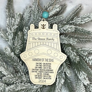 Cruise Christmas Ornament ~ Fish Extender Gifts Custom Laser Engraved Cruise Gifts ~ Alaska Cruise Travel Gift Personalized Gift For Travel