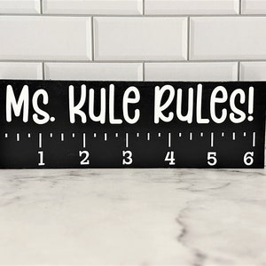 Teacher Door Sign ~ Classroom Décor Teacher Appreciation New Teacher Gift ~ Math Teacher Gift For Teacher Personalized Teacher Name Sign