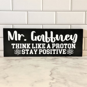 Science Teacher Desk Sign Teacher Gifts Classroom Décor ~ Teacher Appreciation Teacher Door Sign Teacher Gift For Teacher Custom Wood Sign