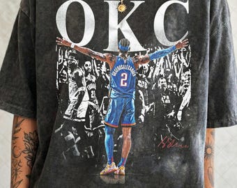 Limited Comfort Colors Shai Gilgeous Alexander Shirt, Basketball Oklahoma City Fan T-Shirt, Gift For Women and Man Unisex T-Shirt