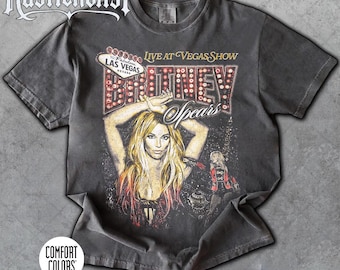 Limited Comfort Colors Britney Spears Shirt, Vintage Britney Spears Las Vegas Fan Tee T-Shirt, Gift For Women and Man Unisex T-Shirt