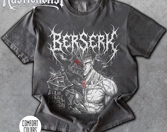 Limited Comfort Colors Berserk Guts Armor, Guts Black Swordsman Manga Fan T-Shirt, Gift For Women and Man Unisex T-Shirt