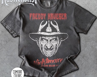 Limited Comfort Colors Freddy Krueger, Vintage Freddy Nightmare Elm Street Horror Movie Tee T-Shirt, Gift For Women and Man Unisex T-Shirt