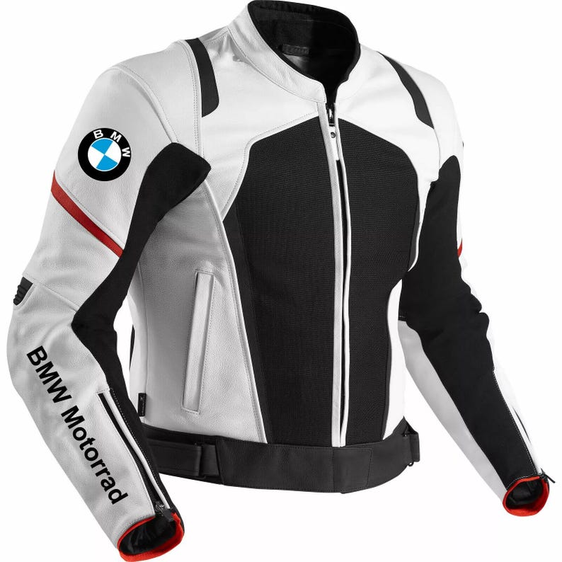 Moto Racing Jacket BMW Motorrad Leather Motorcycle Racing Jacket: CE Armor Protected - Etsy