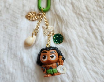Upcycled Maui Keychain Bag Charm