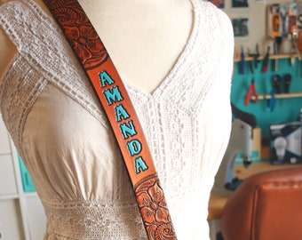 custom leather purse straps