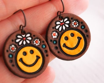 Happy Hippie Leather Earrings