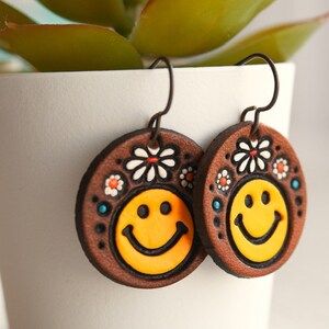 Happy Hippie Leather Earrings image 2