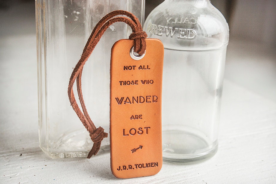 Not All Those Who Wander are Lost J.R.R. Tolkien quote | Etsy