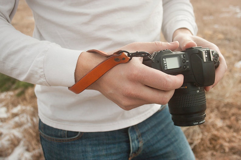 Leather Camera Wrist Strap Elegant floral design Swivel Etsy
