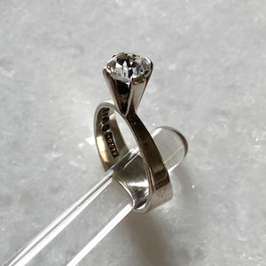Sterling Silver ALTON Modernist Sweden ring. Size US 6.5