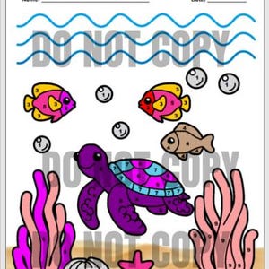 Water Cycle Coloring Worksheet - Etsy