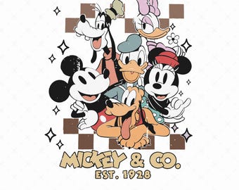Mickey Mouse & Friends SVG Bundle, Family Vacation Trip PNG (Digital File)
