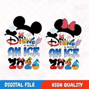 On Ice Png Bundle 2026 , Family Trip Png, Retro Mouse Head Png, Family Vacation Png, Magical Kingdom Png, Digital Download