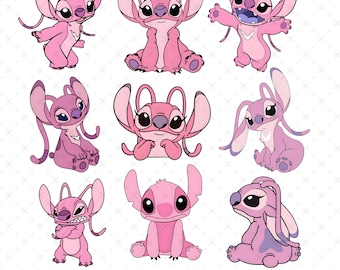 Angel Png, Stitch Angel Png, Stitch and Angel Png, Disney Kids Png, Disneyland Png, Stitch Lilo Png, Instant Download