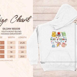 Back to School T-Shirt, Hoodie, Sweatshirt, Cute School Supplies, Teacher Gift, Student Apparel, First Day of School, Cartoon Design