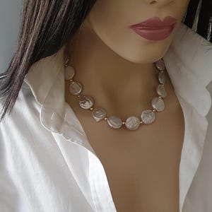 Baroque Pearl Necklace & Gold Earring Set | Elegant Baroque Jewelry for Women, Gift for Her, Wedding Accessories