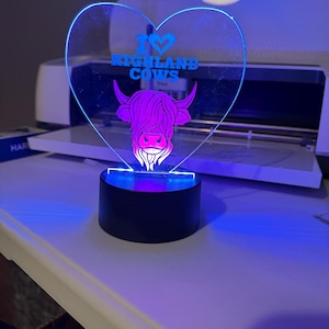 I love highland cow night light