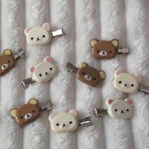 pinzas para el cabello rilakkuma! ฅ֞•ﻌ•֞ฅ