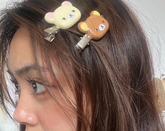 Rilakkuma Hair Clips ! ฅ՞•ﻌ•՞ฅ - Etsy