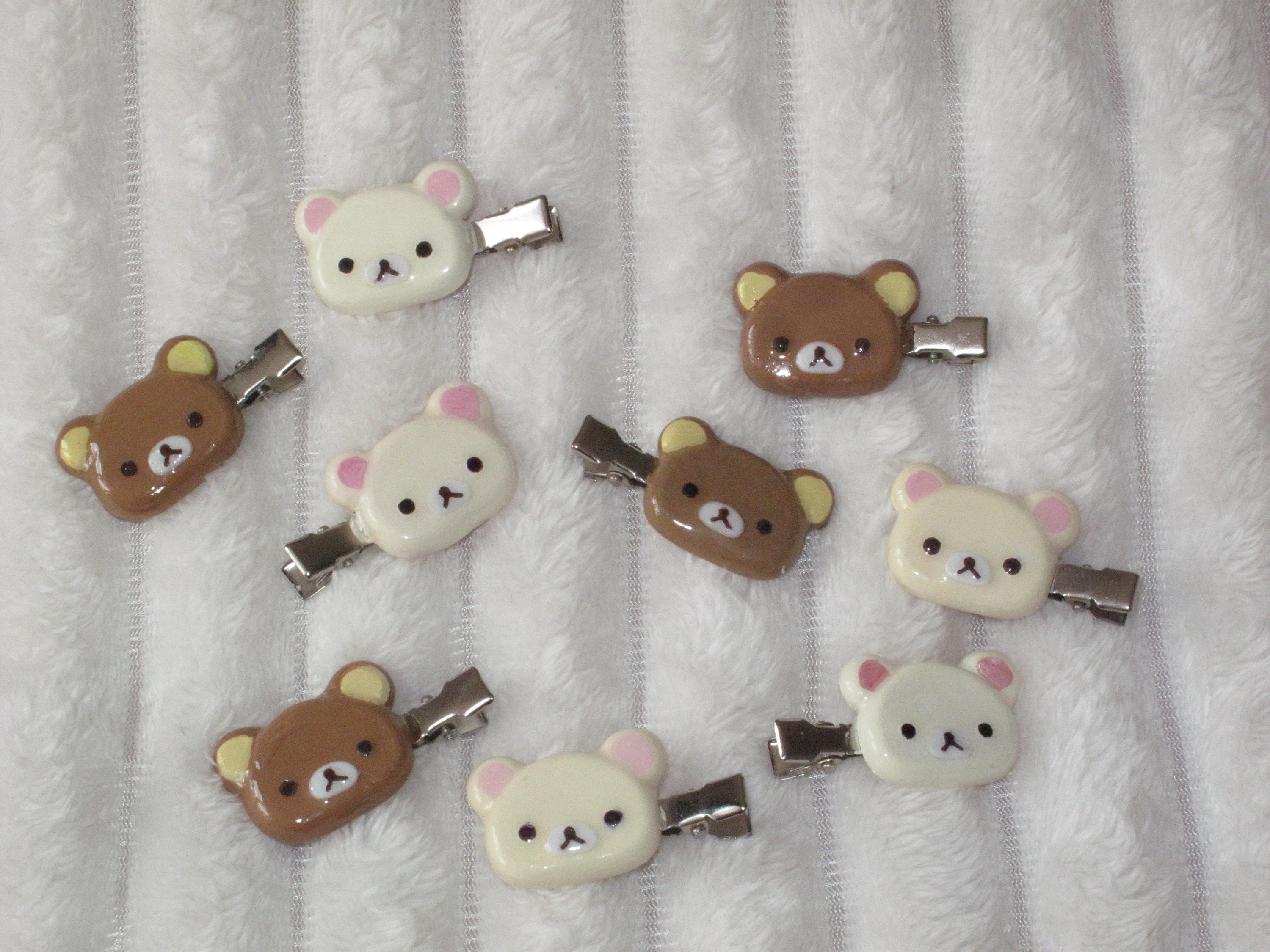 ヘアアクセサリー Kumakumakuma Rilakkuma Hair Clips ! ฅ՞•ﻌ•՞ฅ - Etsy