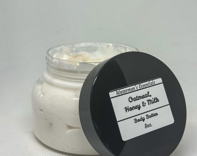 Featured listing image: Organic Shea & Cocoa Body Butter I Oatmeal, Honey, Milk Scented