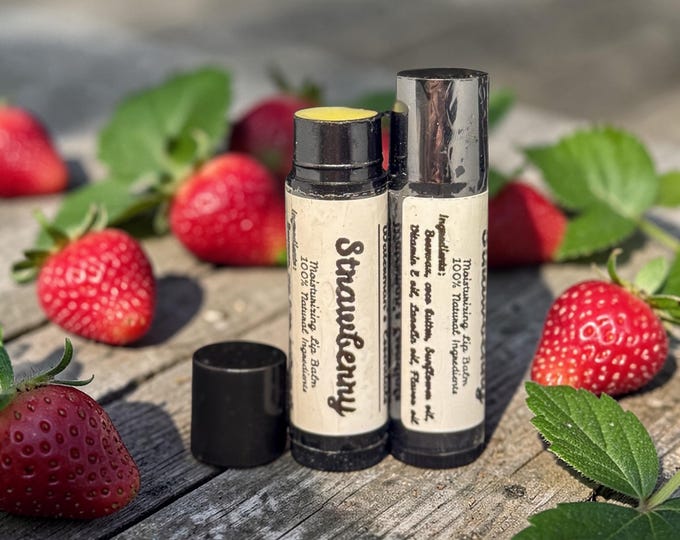 Organic Lip Balm I Strawberry