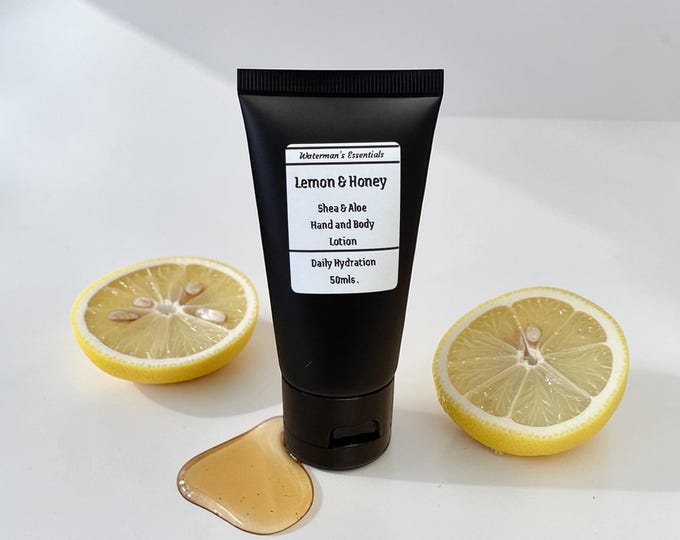 Shea butter & Aloe hand and body lotion | Lemon Honey scented