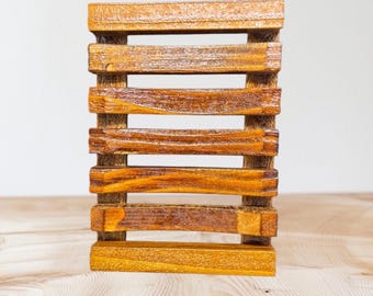 Jabonera de madera
