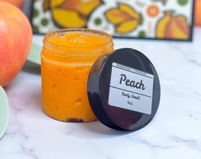 Organic mini sugar scrub | peach scented