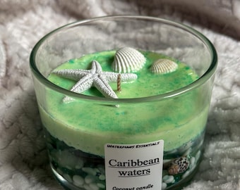 Caribbean waters candle