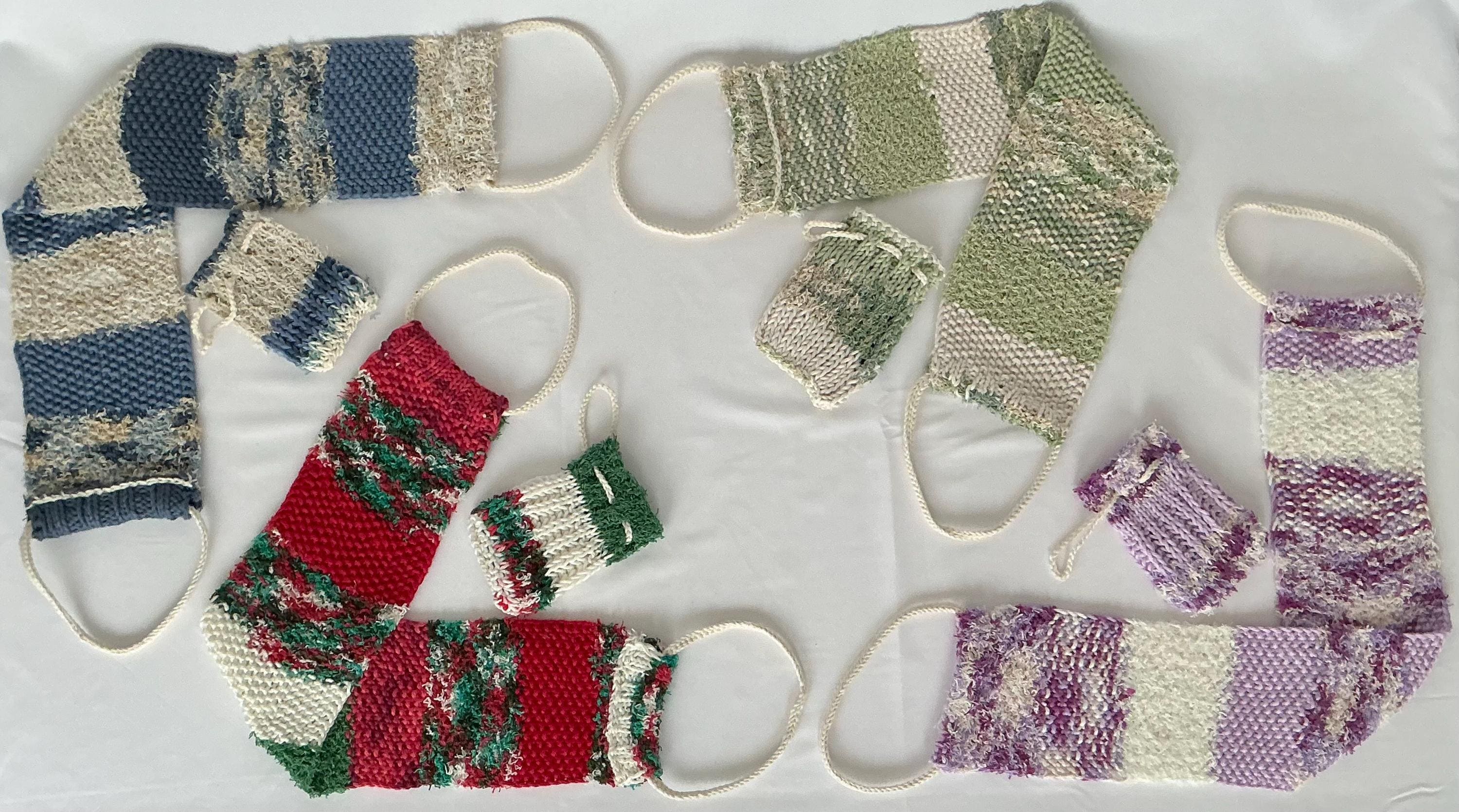 Set of Back Scrubber and Soap Saver Bag