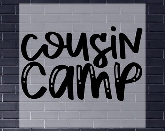 Cousin Camp DTF Transfer Summer Family Vacation Direct to Film Print Graphic