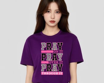 Pray On It DTF Transfer, Christian Heat Press Design