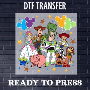 Disney Toy Story DTF, Toy Story DTF, Bulk DTF, High Quality Toy Story Design, Dtf Gift For Toy Story Lover, Dtf Gift For Disney Lover