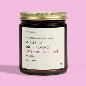 Love and Deepspace Inspired Candle, Otome Game Merch, Videogame Girl Gift, Xavier, Love and Deepspace Sylus, Rafayel, Zayne, Videogame Merch
