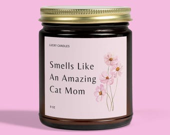 Vela para mamá gata, Regalo del Día de la Madre para amantes de los gatos, Regalo para nuevas mamás de gatos, Regalo para dueñas de gatos, Regalo para amantes de los gatos, Regalo para mamás de gatos