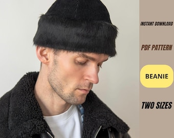 Unisex Bucket Hat Sewing Pattern – Beanie Pattern – 2 Sizes PDF – Fisherman Hat - Pattern for Beginners – Digital Download