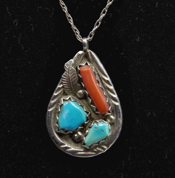 Angelita Cheama Vintage Native American Zuni Morenci Turquoise Coral Sterling Silver Belt Angelita Cheama Vintage Native American Zuni Morenci Turquoise Coral Sterling Silver Belt