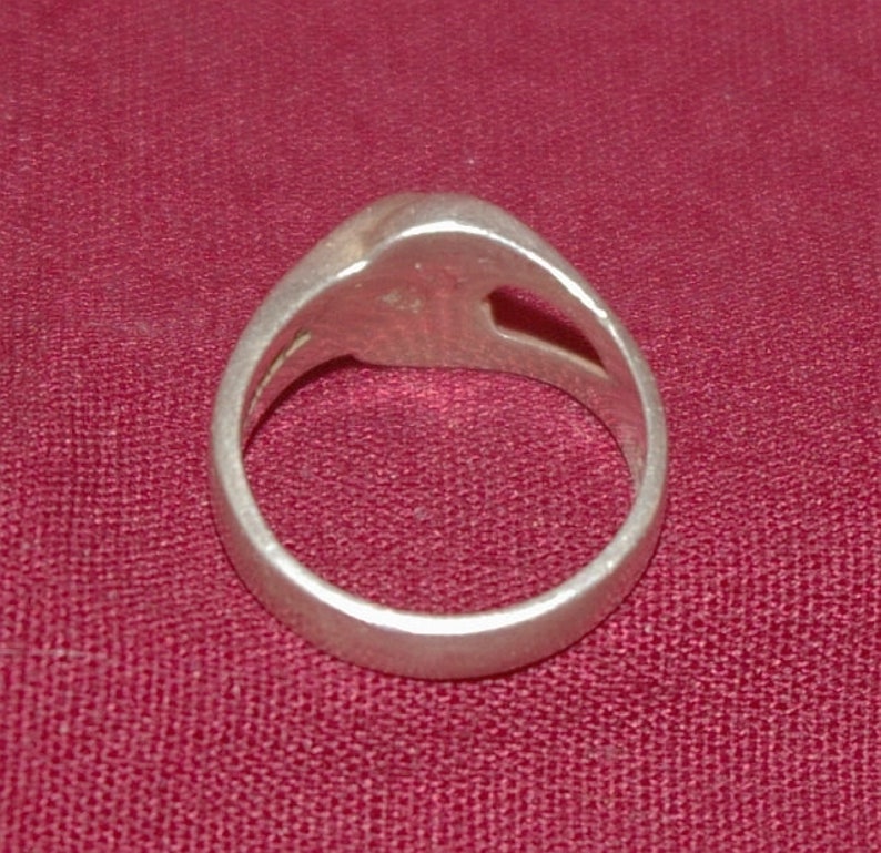 Vintage Taxco Mexico Sterling Silver Latch Buckle Ring Sz 7