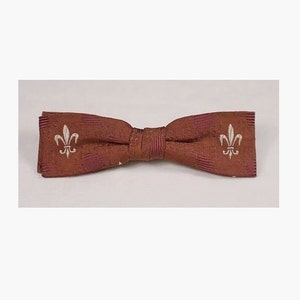 Vintage Shur-On 1950s Rayon Rat Pack Bow Tie image 1