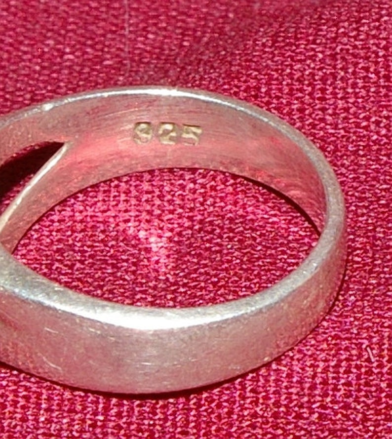Vintage Taxco Mexico Sterling Silver Latch Buckle Ring Sz 7