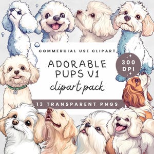 Dog Leash Clipart, Digital Dog Art, Puppy Clipart, Instant Download, Scrapbook Elements for Pet Lovers, Commercial Use