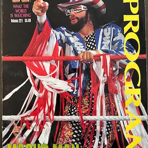1995 WWE wrestling program Macho Man Randy Savage cover