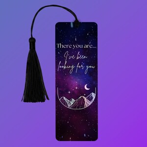 Handmade ACOTAR Bookmark | Night Court Stars | Velaris Inspired | Holographic Glitter Options | Book Lover Gift | Fae Fantasy Reader